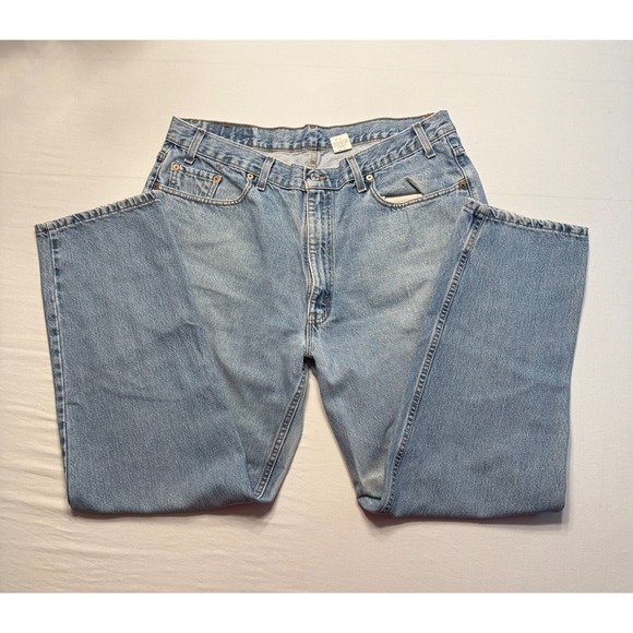 Levis 550 Jeans Mens 40x32 Blue Relaxed Fit Vintage Made In USA Denim 90s Y2K - Picture 1 of 7